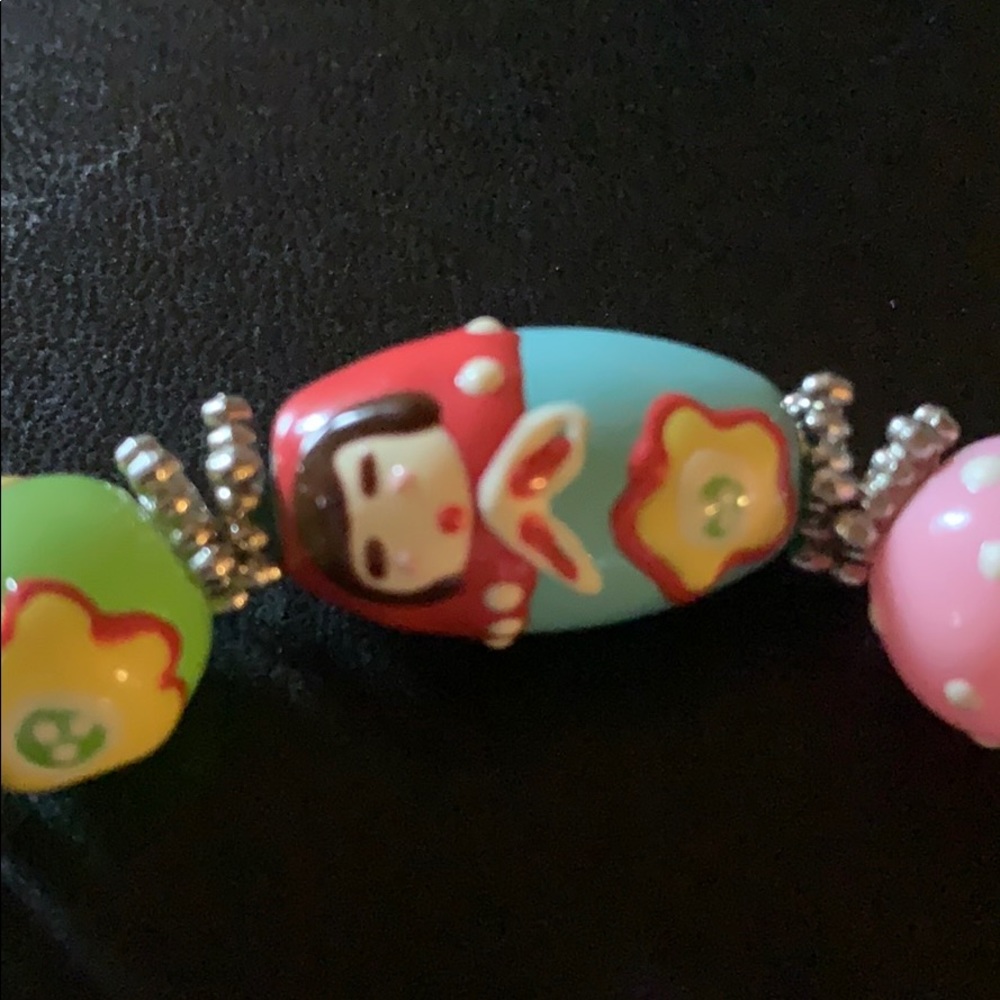 Beautiful glass bead bracelet - Picture 2 of 4